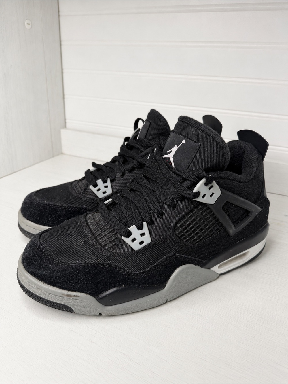 Jordan 4 Retro SE Black Canvas GS in US 7Y  8.5W dv0553-006
